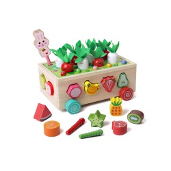 Carro cosecha de zanahorias