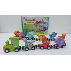 Tren Dinosaurio magnetico de números