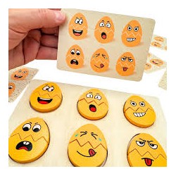 Juego Caritas Huevos Sencillo