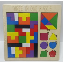 Rompecabezas Three in one-Tangram