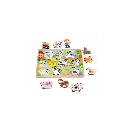 ROMPECABEZAS DE MADERA GRANJA 10 PZS