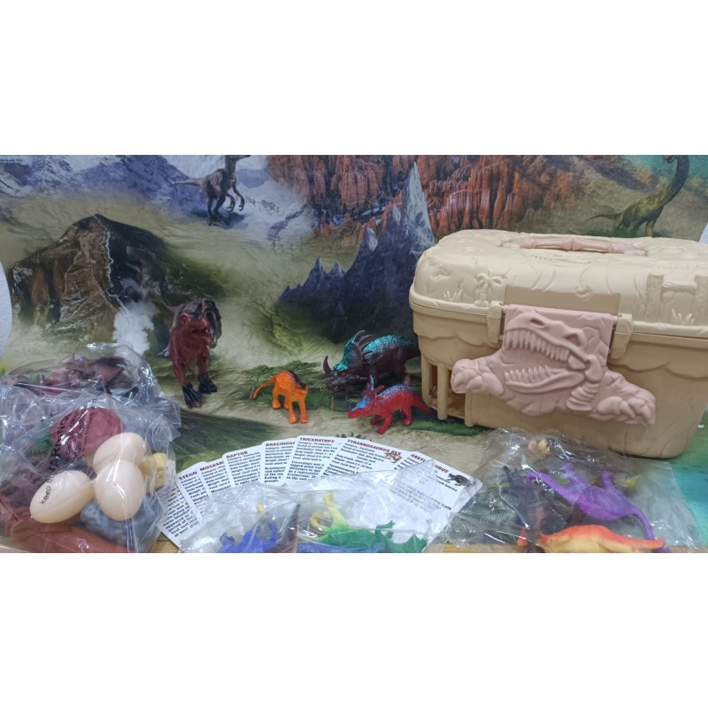 Set dinosaurios 50 pzas en caja