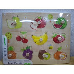 Rompecabezas de Madera FRUTAS con Pija