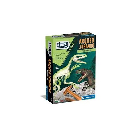 Arqueo Jugando Velociraptor