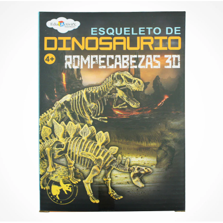 Rompecabezas Esqueleto Dinosaurio 3D