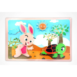 Rompecabezas con velcro Conejo