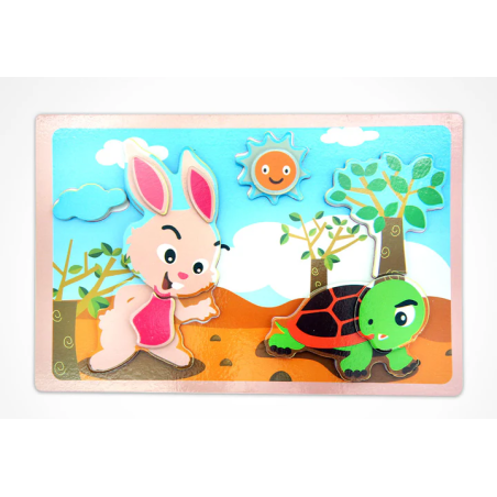 Rompecabezas con velcro Conejo