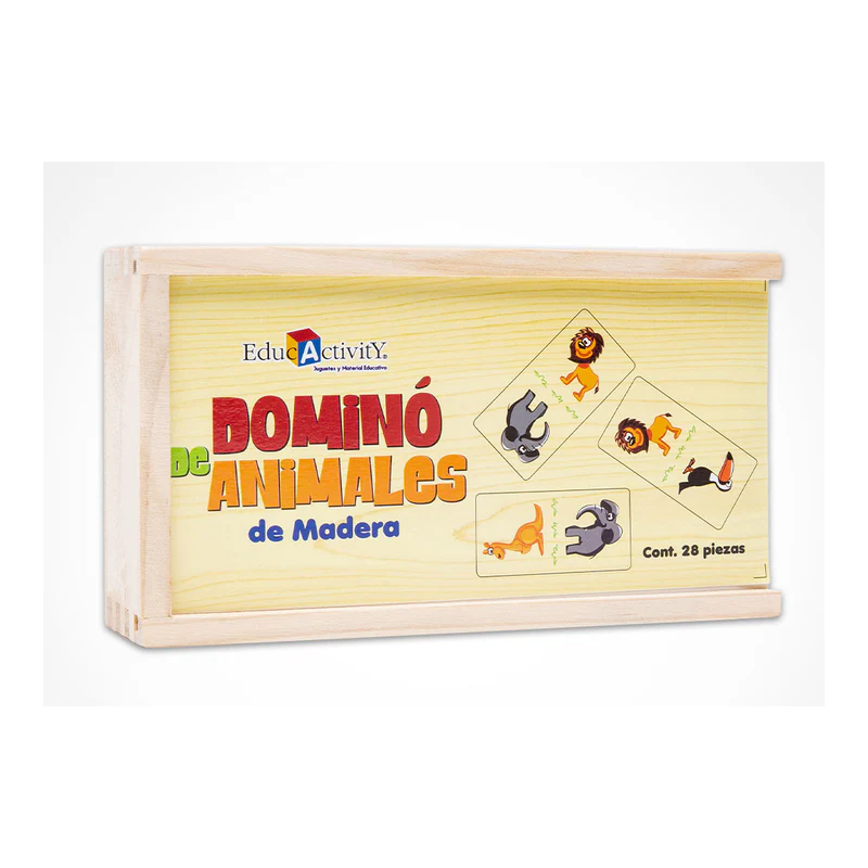 Dominó Madera Animales