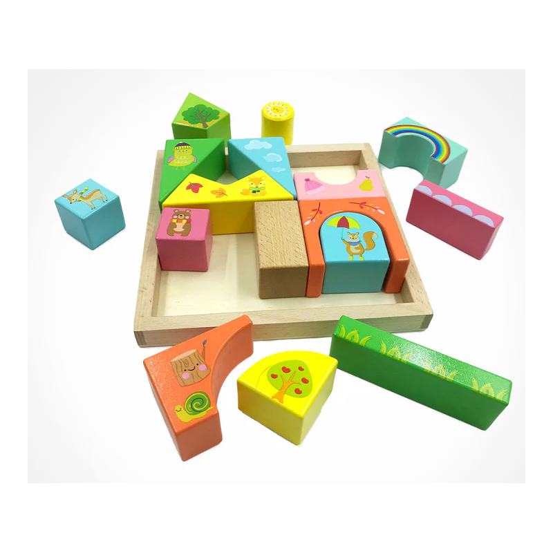 Juego bloques madera Grande