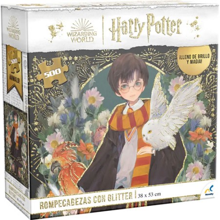 Rompecabezas 500p Glitter Harry Potter