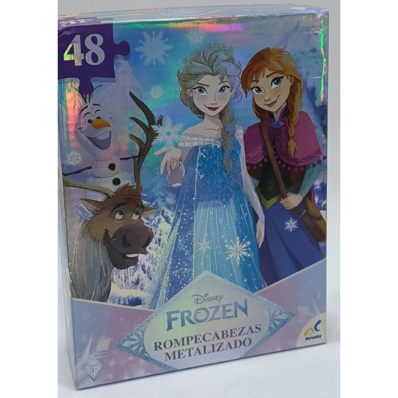 Rompecabezas Metalizado Frozen 48 pzas