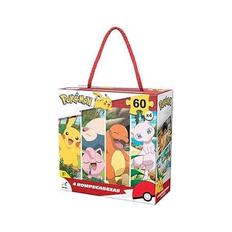 Rompecabezas 60 p x4 Pokemon