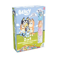 Juego de mesa Bluey con figuras 2 en 1
