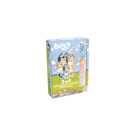 Juego de mesa Bluey con figuras 2 en 1