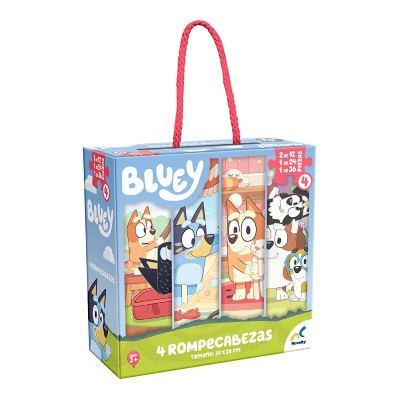 Rompecabezas Bluey 4 en 1 (12,24,36)
