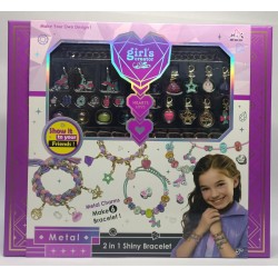 2 en 1 Shiny Bracelet, Set de Armar Pulseras