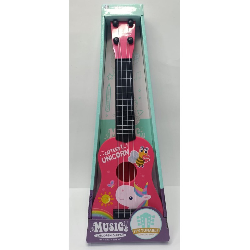 Music Children Guitar Rosa