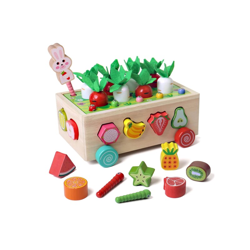 Carro cosecha de zanahorias