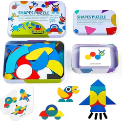 Shapes Puzzle en caja metálica