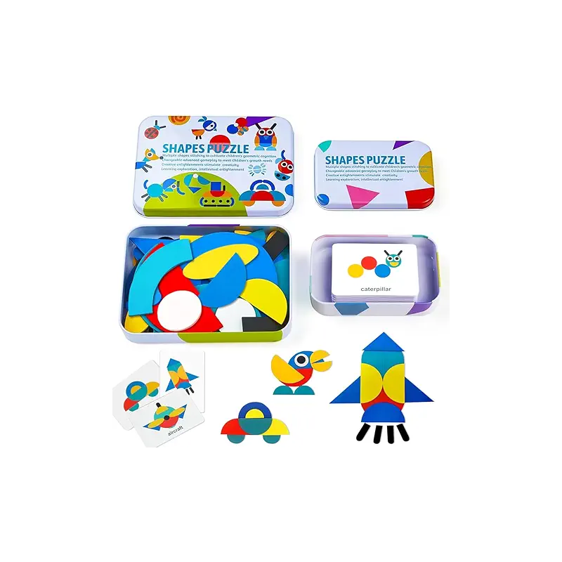 Shapes Puzzle en caja metálica