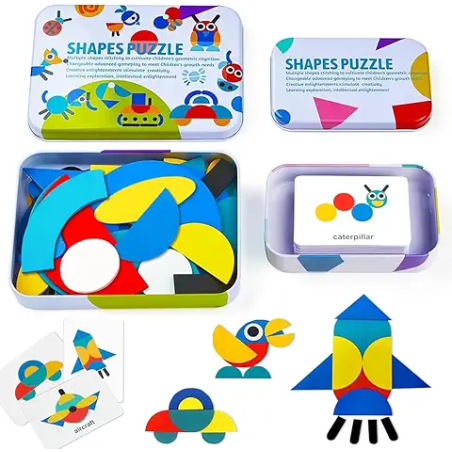 Shapes Puzzle en caja metálica