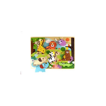 ROMPECABEAS CHUNKY ANIMALES SELVA