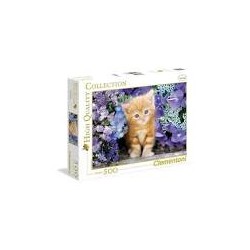 500 Gatito entre Flores GINGER CAT