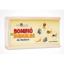 Dominó Madera Animales