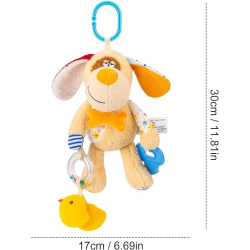 Colgante suave perro para cuna