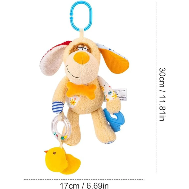 Colgante suave perro para cuna