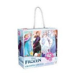 Rompecabezas 60 p x4 Frozen