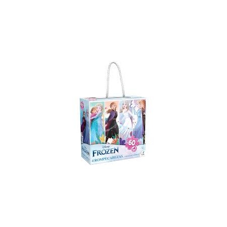 Rompecabezas 60 p x4 Frozen