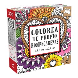 Rompecabezas colorea mandala 300p